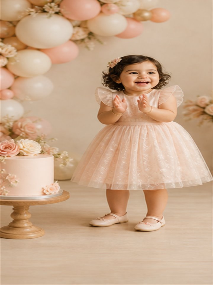 Joyful birthday photography session